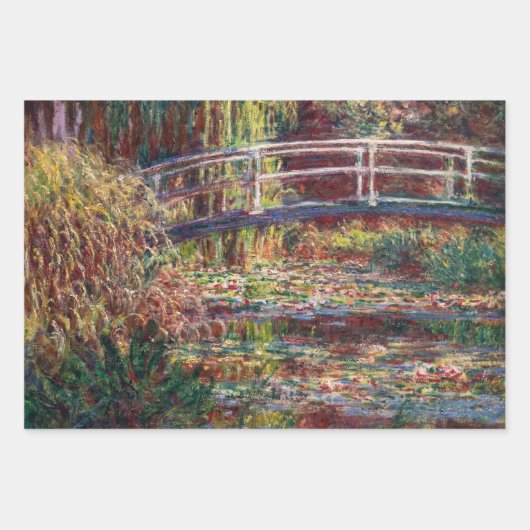 Claude Monet - Japanische Brücke in Giverny Geschenkpapier Set (Vorderseite 2)