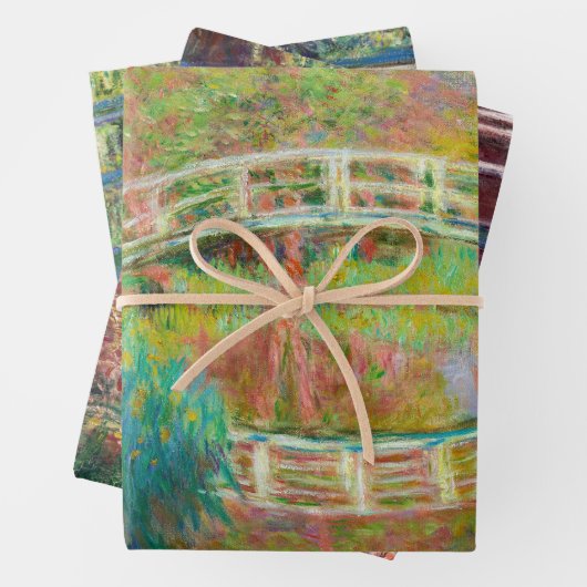 Claude Monet - Japanische Brücke in Giverny Geschenkpapier Set (Beispiel)