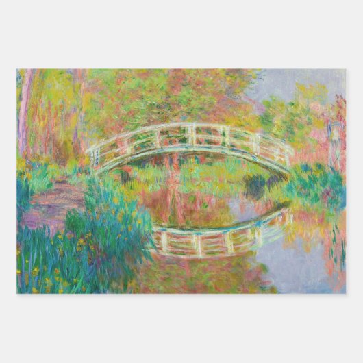 Claude Monet - Japanische Brücke in Giverny Geschenkpapier Set (Vorderseite)