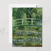 Claude Monet - Japanische Brücke Postkarte (Vorne/Hinten)