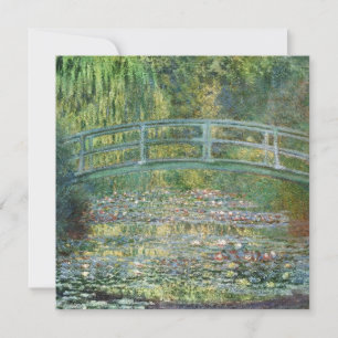Claude Monet Japanische Brücke Seerosen Kunst Mitteilungskarte