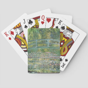 Claude Monet Japanische Brücke Seerosen Kunst Spielkarten