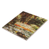 Claude Monet - Japanische Brücke und Wasserlililik Fliese (Seite)