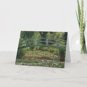 Claude Monet Japanische Fußgängerbrücke & Seerosen Karte