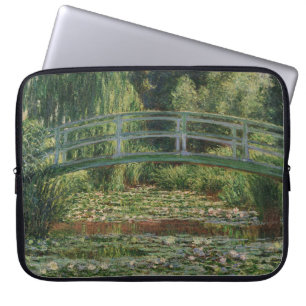 Claude Monet Japanische Fußgängerbrücke & Seerosen Laptopschutzhülle