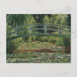 Claude Monet Japanische Fußgängerbrücke & Seerosen Postkarte