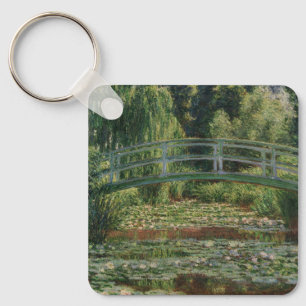 Claude Monet Japanische Fußgängerbrücke & Seerosen Schlüsselanhänger