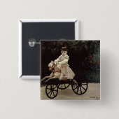 Claude Monet | Jean Monet auf seinem Hobby-Pferd, Button (Vorne & Hinten)