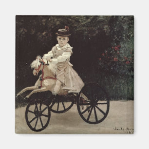 Claude Monet Jean Monet auf seinem Hobby-Pferd, Magnet