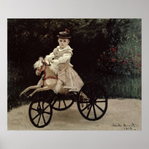 Claude Monet Jean Monet auf seinem Hobby-Pferd, Poster