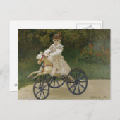 Claude Monet - Jean Monet über sein Hobby-Pferd Postkarte (Vorne/Hinten)