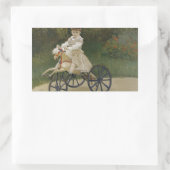 Claude Monet - Jean Monet über sein Hobby-Pferd Rechteckiger Aufkleber (Tasche)