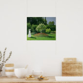 Claude Monet | Jeanne Marie Lecadre im Garten Poster (Küche)