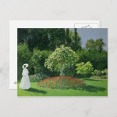 Claude Monet | Jeanne Marie Lecadre im Garten Postkarte (Vorne/Hinten)