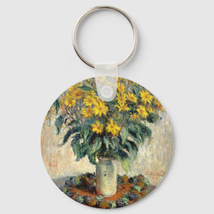 Claude Monet Jerusalem Artichoke Blume 1880 Schlüsselanhänger