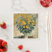 Claude Monet Jerusalem Artichoke Blume 1880 Serviette (Beispiel)