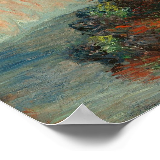 Claude Monet Jerusalem Artichoke Blume Alte Kunst Poster (Ecke)