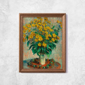 Claude Monet Jerusalem Artichoke Blume Alte Kunst Poster