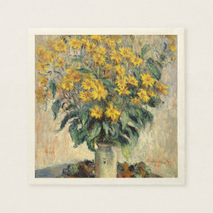 Claude Monet Jerusalem Artischocke Blumen 1880 Serviette
