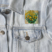 Claude Monet - Jerusalem-Artischockenblüten Button (Beispiel)