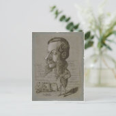 Claude Monet Karikatur von L?on Manchon c. 1855-18 Postkarte (Stehend Vorderseite)