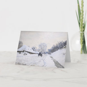 Claude Monet - Karren auf der verschneiten Straße Karte