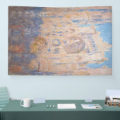 Claude Monet - Kathedrale Rouen bei Sonnenuntergan Banner (Messe)