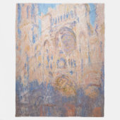 Claude Monet - Kathedrale Rouen bei Sonnenuntergan Fleecedecke (Vorderseite)