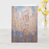 Claude Monet - Kathedrale Rouen bei Sonnenuntergan Karte (Gelbe Blume)