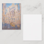 Claude Monet - Kathedrale Rouen bei Sonnenuntergan Mitteilungskarte (Vorne/Hinten)