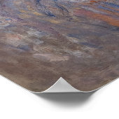 Claude Monet - Kathedrale Rouen bei Sonnenuntergan Poster (Ecke)