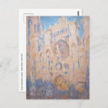 Claude Monet - Kathedrale Rouen bei Sonnenuntergan Postkarte<br><div class="desc">Cathedral bei Sonnenuntergang / Cathedrale de Rouen fin de journee von Claude Monet 1892-1893</div>