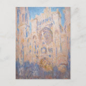 Claude Monet - Kathedrale Rouen bei Sonnenuntergan Postkarte (Vorderseite)