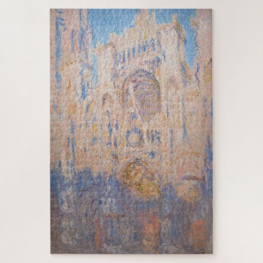 Claude Monet - Kathedrale Rouen bei Sonnenuntergan Puzzle (Vertikal)