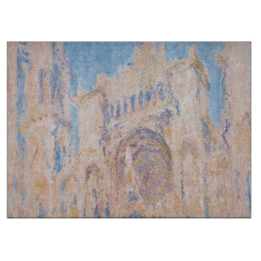 Claude Monet - Kathedrale Rouen bei Sonnenuntergan Schneidebrett (Vorderseite)