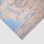 Claude Monet - Kathedrale Rouen bei Sonnenuntergan Seidenpapier (Ausschnitt)