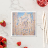 Claude Monet - Kathedrale Rouen bei Sonnenuntergan Serviette (Beispiel)