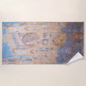 Claude Monet - Kathedrale Rouen bei Sonnenuntergan Strandtuch (Vorderseite)