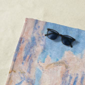 Claude Monet - Kathedrale Rouen bei Sonnenuntergan Strandtuch (Beispiel)