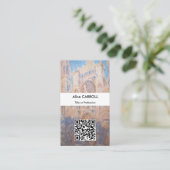 Claude Monet - Kathedrale Rouen bei Sonnenuntergan Visitenkarte (Stehend Vorderseite)