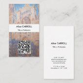 Claude Monet - Kathedrale Rouen bei Sonnenuntergan Visitenkarte (Vorne/Hinten)