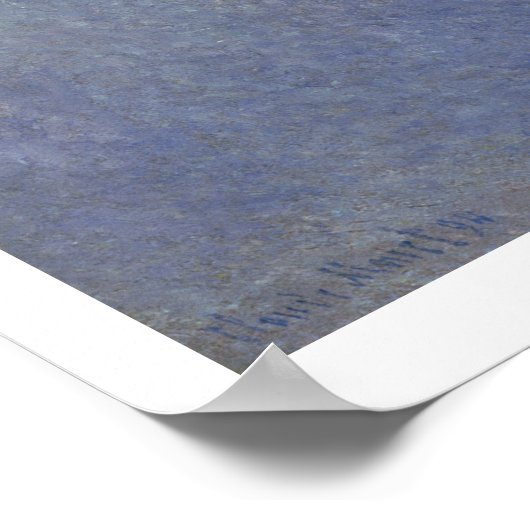 Claude Monet | Kathedrale Rouen, Foggy Weather Poster (Ecke)