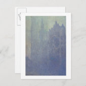 Claude Monet | Kathedrale Rouen, Foggy Weather Postkarte (Vorne/Hinten)