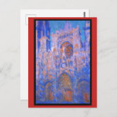 Claude Monet, Kathedrale Rouen, Symphonie Postkarte (Vorne/Hinten)