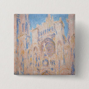 Claude Monet - Kathedrale von Rouen bei Sonnenunte Button