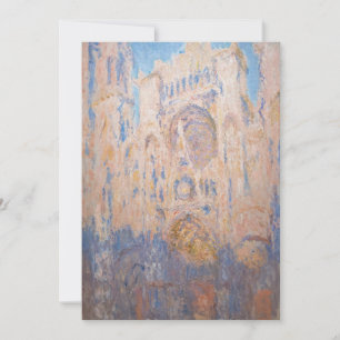 Claude Monet - Kathedrale von Rouen bei Sonnenunte Einladung