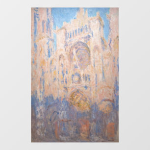 Claude Monet - Kathedrale von Rouen bei Sonnenunte Fensteraufkleber