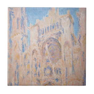 Claude Monet - Kathedrale von Rouen bei Sonnenunte Fliese