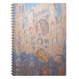 Claude Monet - Kathedrale von Rouen bei Sonnenunte Notizblock