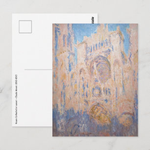 Claude Monet - Kathedrale von Rouen bei Sonnenunte Postkarte